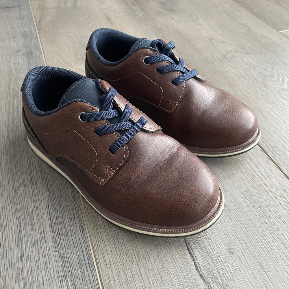 Never Used - Mix No. 6 Lil Cole Oxford Boys Shoes Brown Navy Blue Size 12M